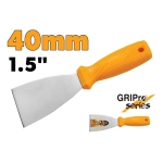SPATOLA ACCIAIO MANICO GOMMA 40mm (40mm)